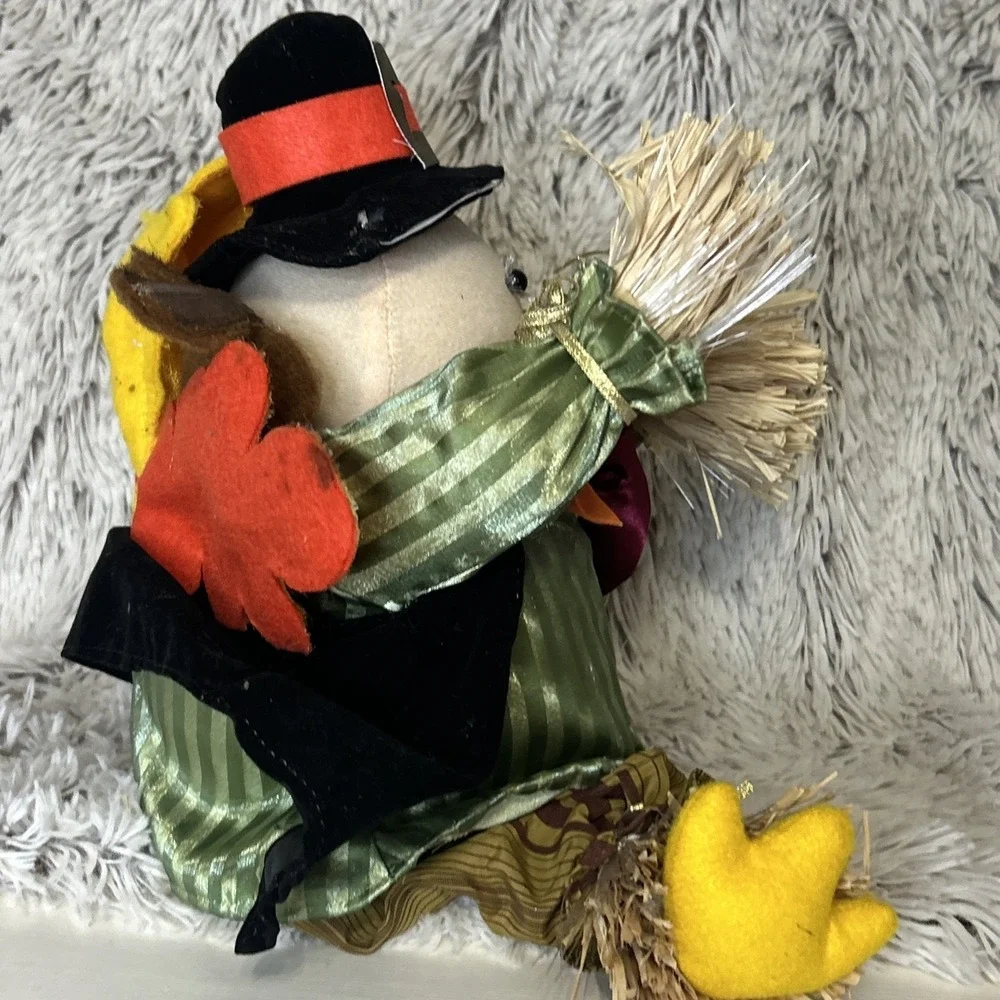 (2) Turkey Creative Design LTD Fiber Optic Sitting Tom Thanksgiving Decor Works